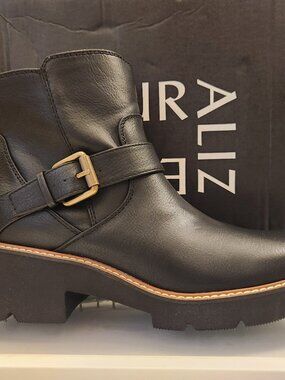 Naturalizer "Cabaret Moto Black Boots". NIB. Size 7.5M(regular)
